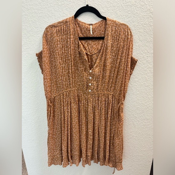 Free People One Fine Day Floral Print Mini Dress - Picture 1 of 5